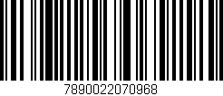 Código de barras (EAN, GTIN, SKU, ISBN): '7890022070968'