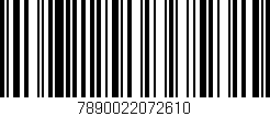 Código de barras (EAN, GTIN, SKU, ISBN): '7890022072610'
