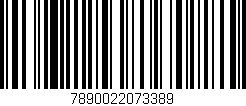 Código de barras (EAN, GTIN, SKU, ISBN): '7890022073389'