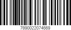 Código de barras (EAN, GTIN, SKU, ISBN): '7890022074669'