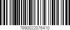 Código de barras (EAN, GTIN, SKU, ISBN): '7890022076410'