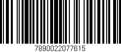 Código de barras (EAN, GTIN, SKU, ISBN): '7890022077615'