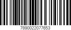 Código de barras (EAN, GTIN, SKU, ISBN): '7890022077653'