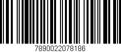 Código de barras (EAN, GTIN, SKU, ISBN): '7890022078186'