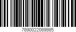 Código de barras (EAN, GTIN, SKU, ISBN): '7890022089885'