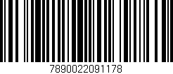 Código de barras (EAN, GTIN, SKU, ISBN): '7890022091178'