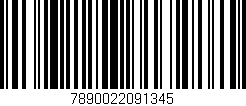 Código de barras (EAN, GTIN, SKU, ISBN): '7890022091345'