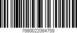 Código de barras (EAN, GTIN, SKU, ISBN): '7890022094759'