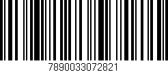 Código de barras (EAN, GTIN, SKU, ISBN): '7890033072821'