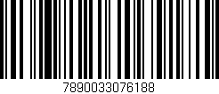 Código de barras (EAN, GTIN, SKU, ISBN): '7890033076188'