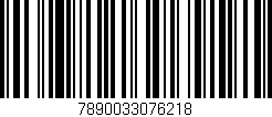 Código de barras (EAN, GTIN, SKU, ISBN): '7890033076218'