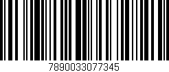 Código de barras (EAN, GTIN, SKU, ISBN): '7890033077345'