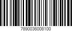 Código de barras (EAN, GTIN, SKU, ISBN): '7890036008100'