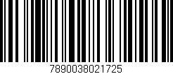 Código de barras (EAN, GTIN, SKU, ISBN): '7890038021725'