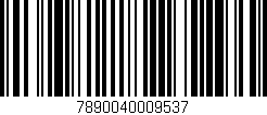 Código de barras (EAN, GTIN, SKU, ISBN): '7890040009537'