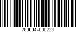 Código de barras (EAN, GTIN, SKU, ISBN): '7890044000233'