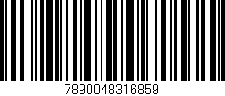 Código de barras (EAN, GTIN, SKU, ISBN): '7890048316859'