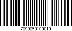 Código de barras (EAN, GTIN, SKU, ISBN): '7890050100019'
