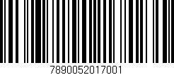 Código de barras (EAN, GTIN, SKU, ISBN): '7890052017001'