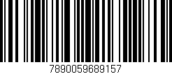 Código de barras (EAN, GTIN, SKU, ISBN): '7890059689157'