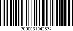 Código de barras (EAN, GTIN, SKU, ISBN): '7890061042674'