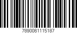 Código de barras (EAN, GTIN, SKU, ISBN): '7890061115187'