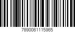 Código de barras (EAN, GTIN, SKU, ISBN): '7890061115965'