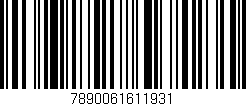 Código de barras (EAN, GTIN, SKU, ISBN): '7890061611931'
