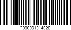 Código de barras (EAN, GTIN, SKU, ISBN): '7890061814028'