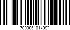 Código de barras (EAN, GTIN, SKU, ISBN): '7890061814097'