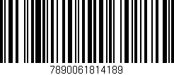 Código de barras (EAN, GTIN, SKU, ISBN): '7890061814189'
