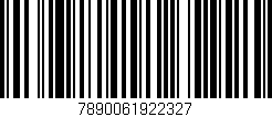 Código de barras (EAN, GTIN, SKU, ISBN): '7890061922327'