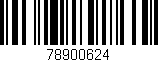 Código de barras (EAN, GTIN, SKU, ISBN): '78900624'