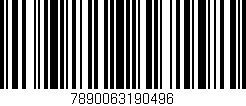 Código de barras (EAN, GTIN, SKU, ISBN): '7890063190496'