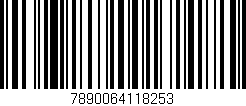 Código de barras (EAN, GTIN, SKU, ISBN): '7890064118253'