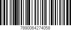 Código de barras (EAN, GTIN, SKU, ISBN): '7890064274058'