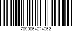Código de barras (EAN, GTIN, SKU, ISBN): '7890064274362'