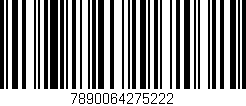 Código de barras (EAN, GTIN, SKU, ISBN): '7890064275222'