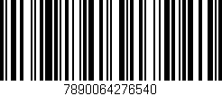 Código de barras (EAN, GTIN, SKU, ISBN): '7890064276540'