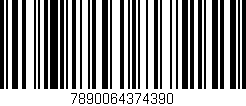 Código de barras (EAN, GTIN, SKU, ISBN): '7890064374390'