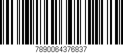 Código de barras (EAN, GTIN, SKU, ISBN): '7890064376837'