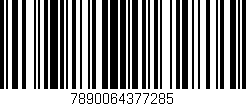 Código de barras (EAN, GTIN, SKU, ISBN): '7890064377285'
