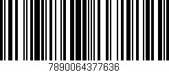 Código de barras (EAN, GTIN, SKU, ISBN): '7890064377636'
