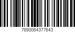 Código de barras (EAN, GTIN, SKU, ISBN): '7890064377643'