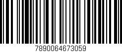 Código de barras (EAN, GTIN, SKU, ISBN): '7890064673059'