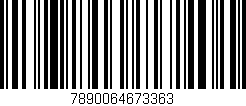 Código de barras (EAN, GTIN, SKU, ISBN): '7890064673363'