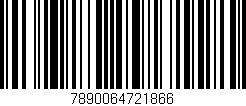 Código de barras (EAN, GTIN, SKU, ISBN): '7890064721866'