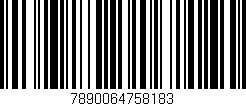 Código de barras (EAN, GTIN, SKU, ISBN): '7890064758183'