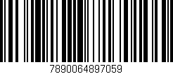 Código de barras (EAN, GTIN, SKU, ISBN): '7890064897059'