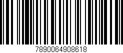Código de barras (EAN, GTIN, SKU, ISBN): '7890064908618'